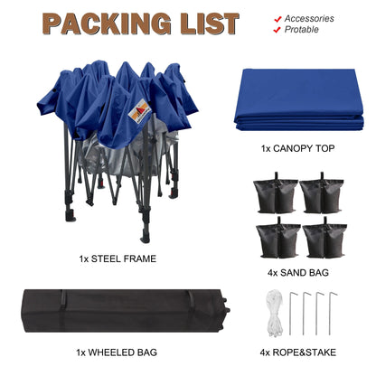 ABCCANOPY Tente à baldaquin facile à monter et durable Tente à baldaquin d'extérieur