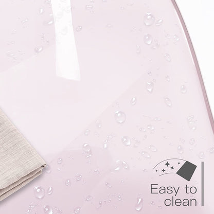 Chaise de bureau pivotante en acrylique à hauteur réglable sans accoudoirs