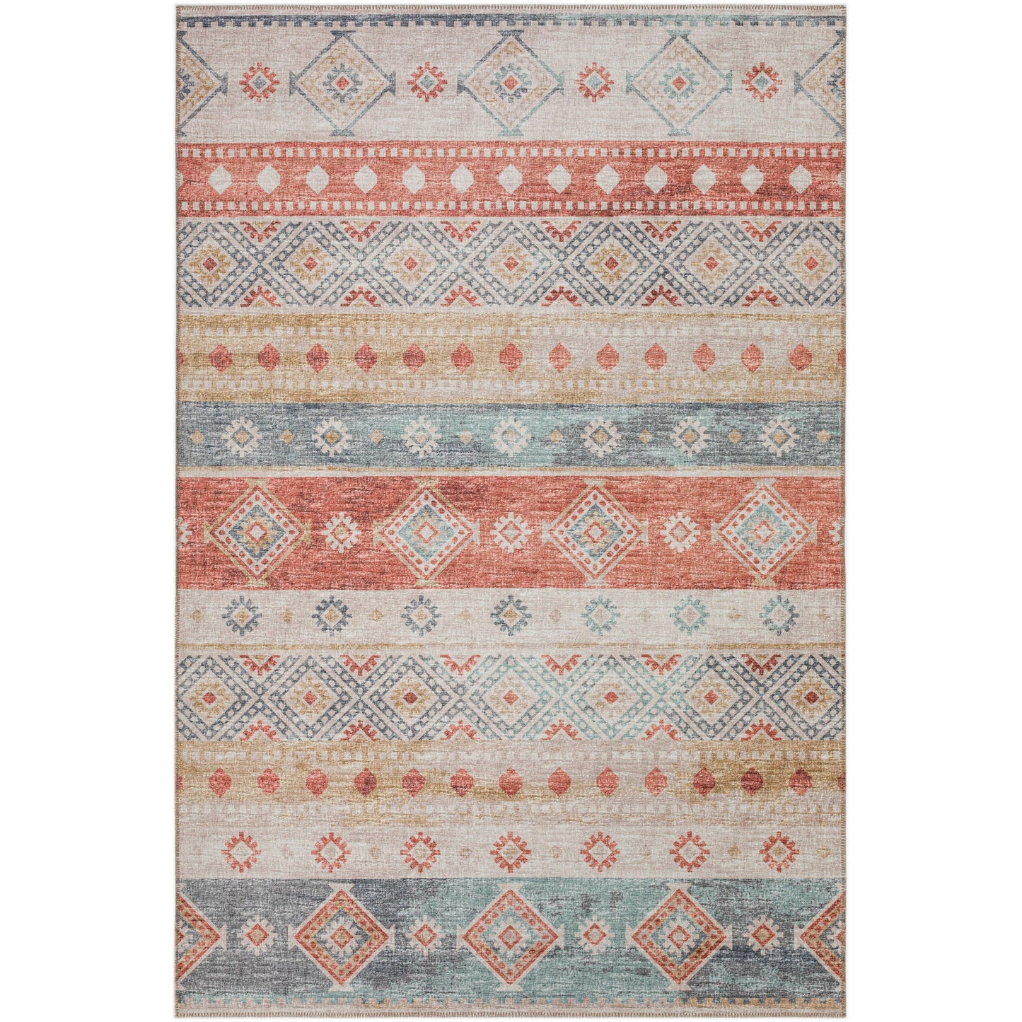 Tapis lavable Addison d'intérieur/extérieur Yuma style bohème sud-ouest