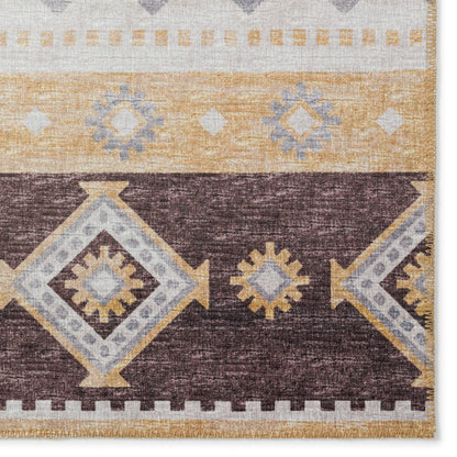 Tapis lavable Addison d'intérieur/extérieur Yuma style bohème sud-ouest
