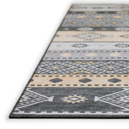 Tapis lavable Addison d'intérieur/extérieur Yuma style bohème sud-ouest
