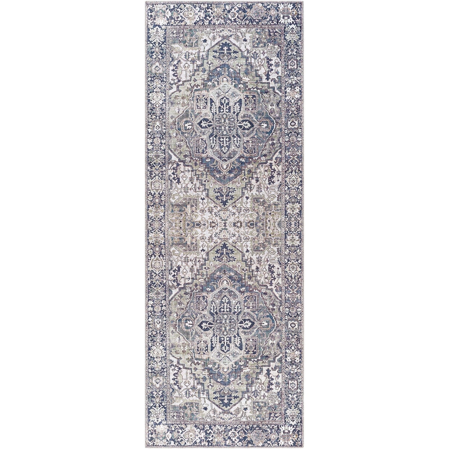 Tapis imprimé médaillon vintage Livabliss Adenia