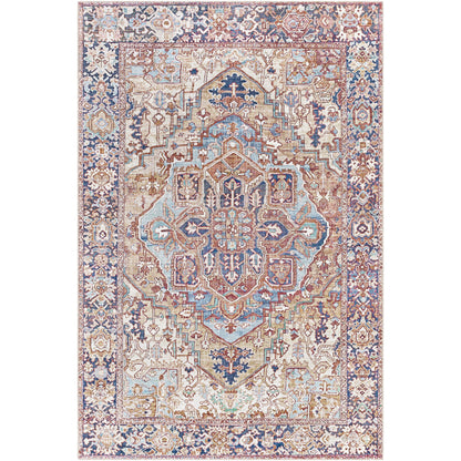 Tapis imprimé médaillon vintage Livabliss Adenia