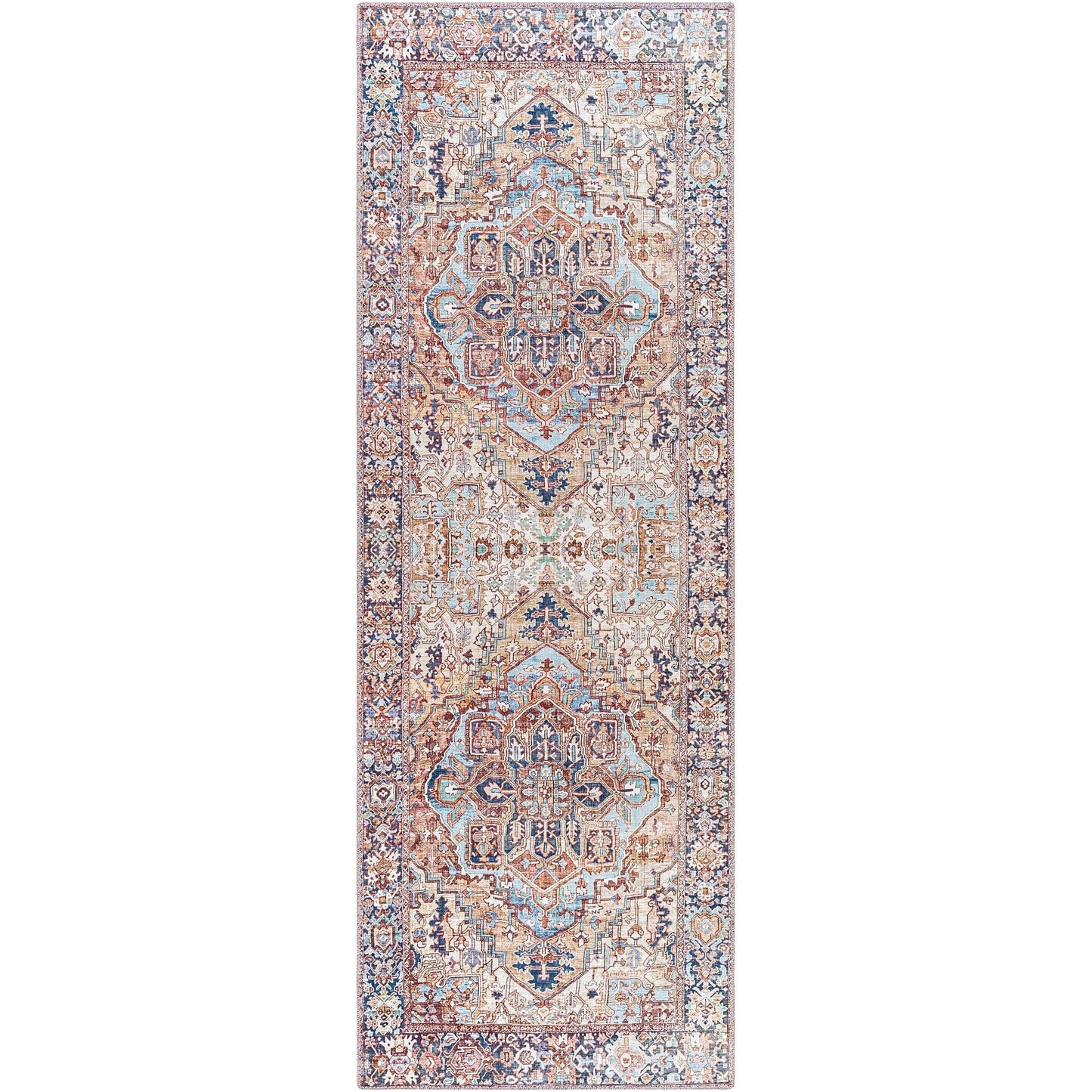 Tapis imprimé médaillon vintage Livabliss Adenia