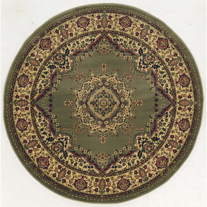 Tapis de sol Admire Home Living Caroline à médaillon traditionnel