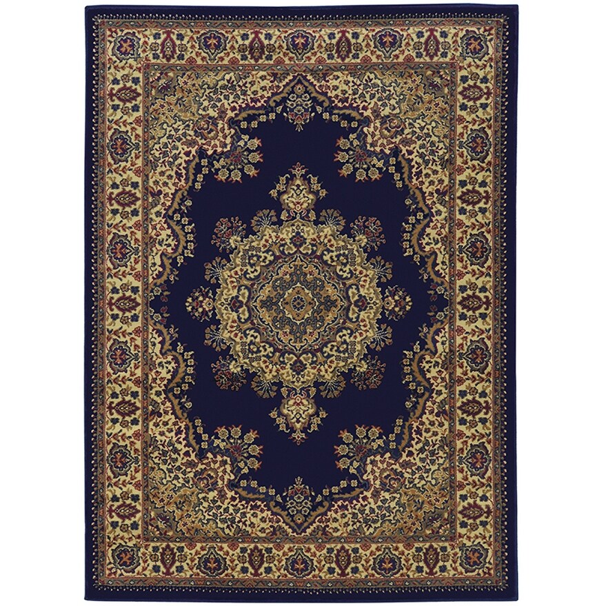 Tapis de sol Admire Home Living Caroline à médaillon traditionnel