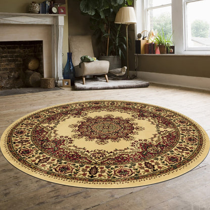 Tapis de sol Admire Home Living Caroline à médaillon traditionnel