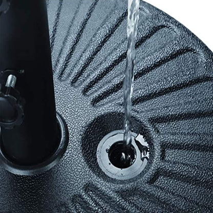 Parasol de terrasse Ainfox de 3 m avec éclairage, parasol solaire d'extérieur sans pied