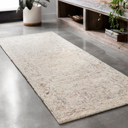 Tapis contemporain en laine Alexander Home Aspen Neutral, tufté à la main