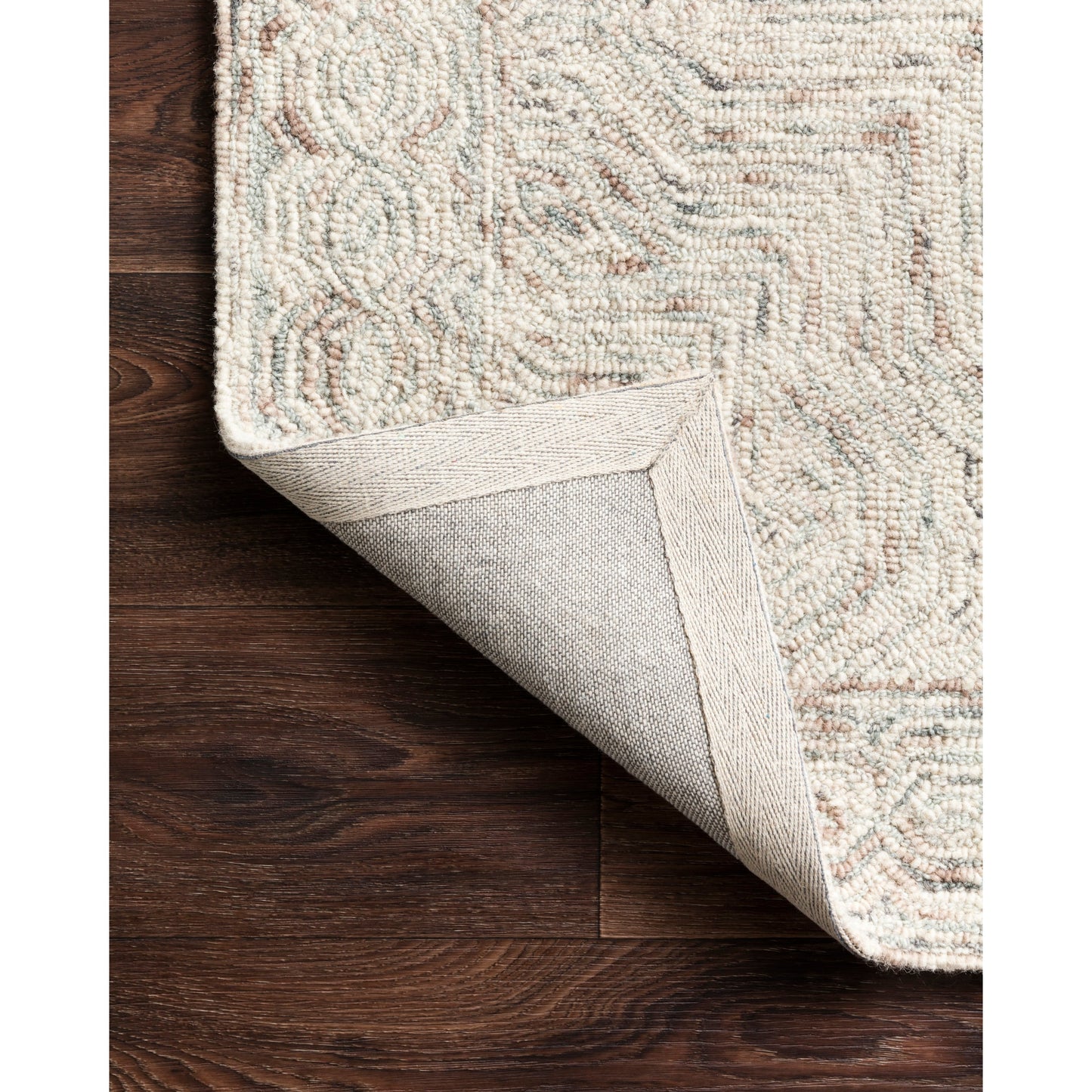 Tapis contemporain en laine Alexander Home Aspen Neutral, tufté à la main