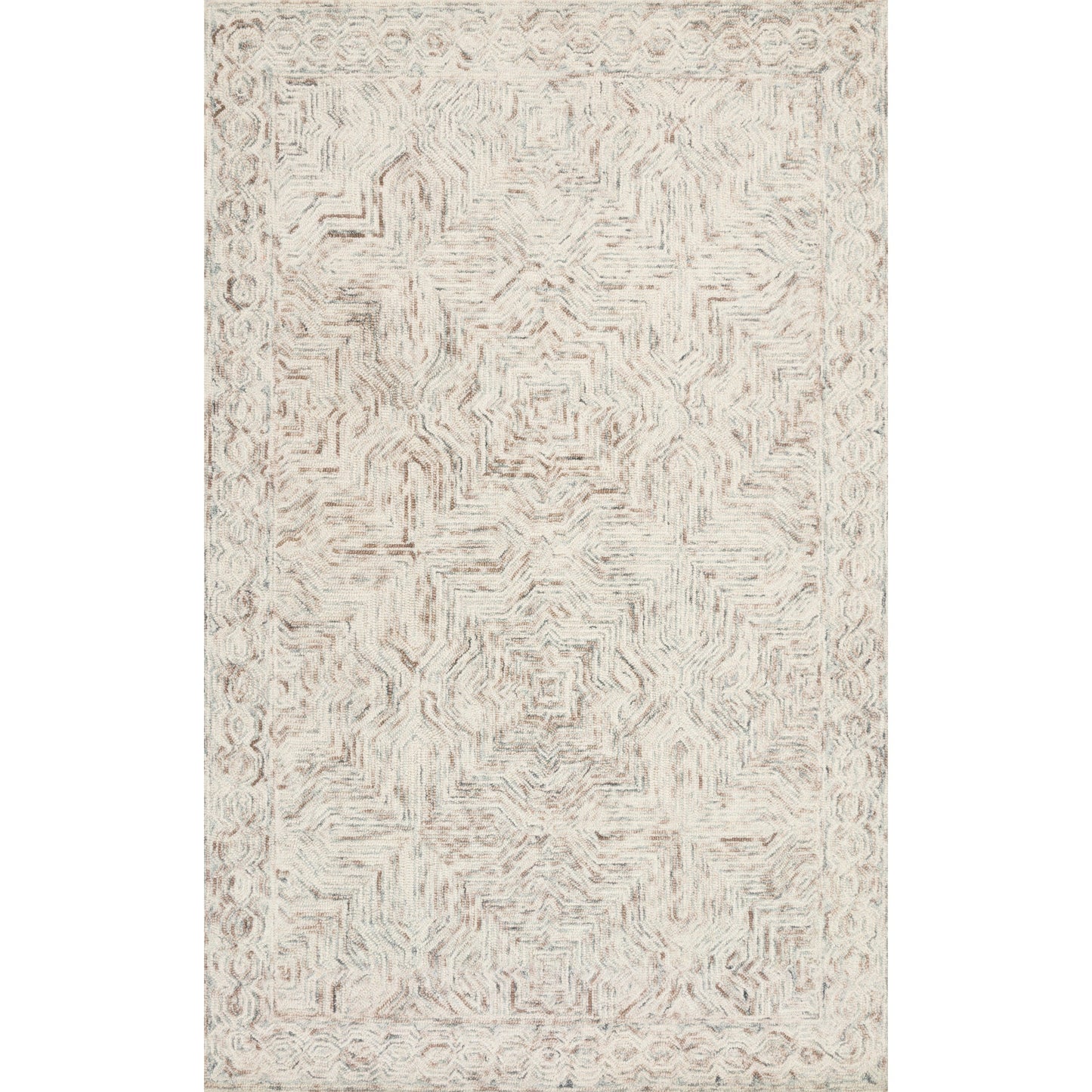 Tapis contemporain en laine Alexander Home Aspen Neutral, tufté à la main