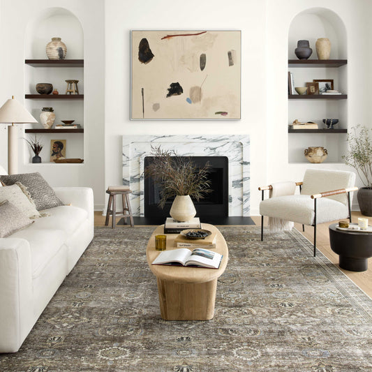 Tapis imprimé vintage Isabelle style shabby chic d'Alexander Home