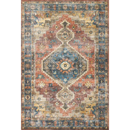 Tapis Alexander Home Leanne à imprimé aztèque vintage transitionnel