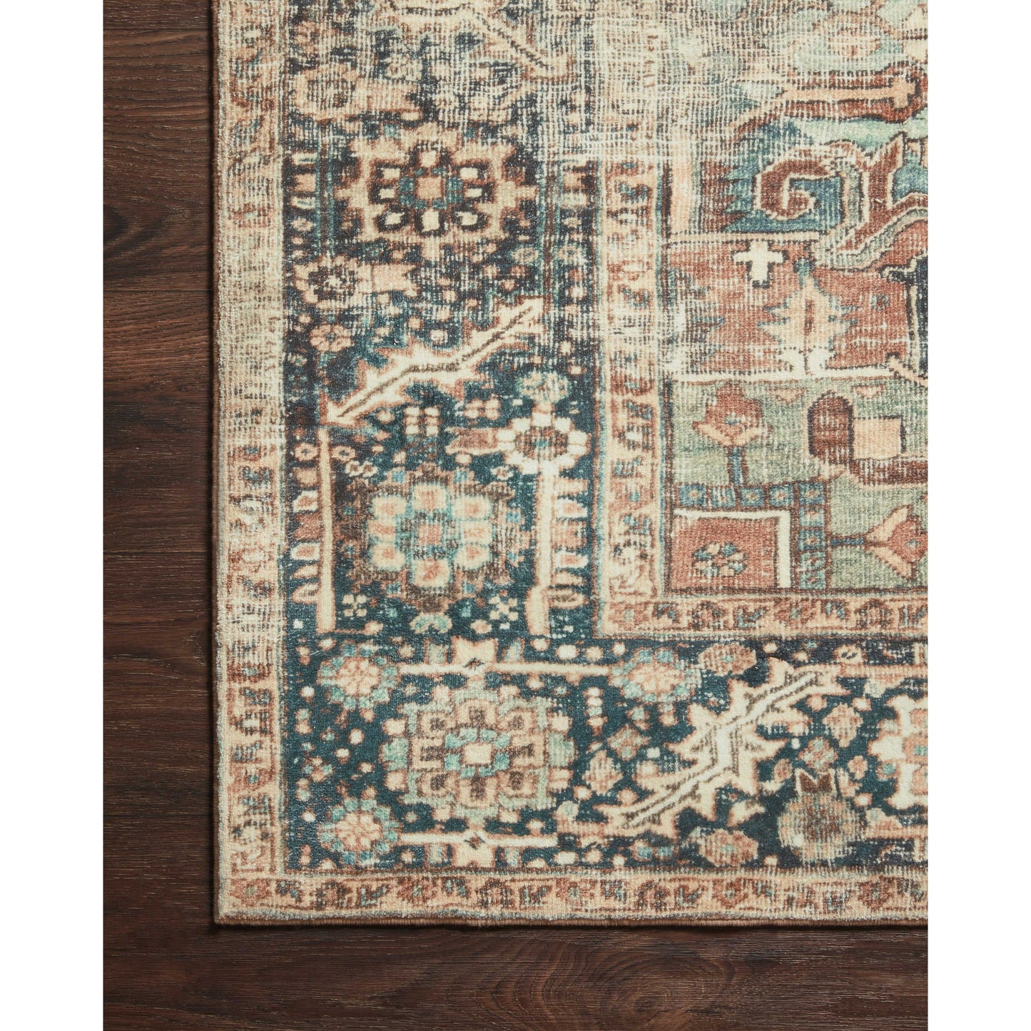 Tapis ultra moelleux Alexander Home Sara Boho Terracotta Medallion