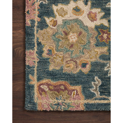 Tapis Alexander Home Megan Floral en laine 100 % tissé à la main