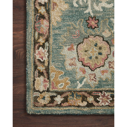 Tapis Alexander Home Megan Floral en laine 100 % tissé à la main