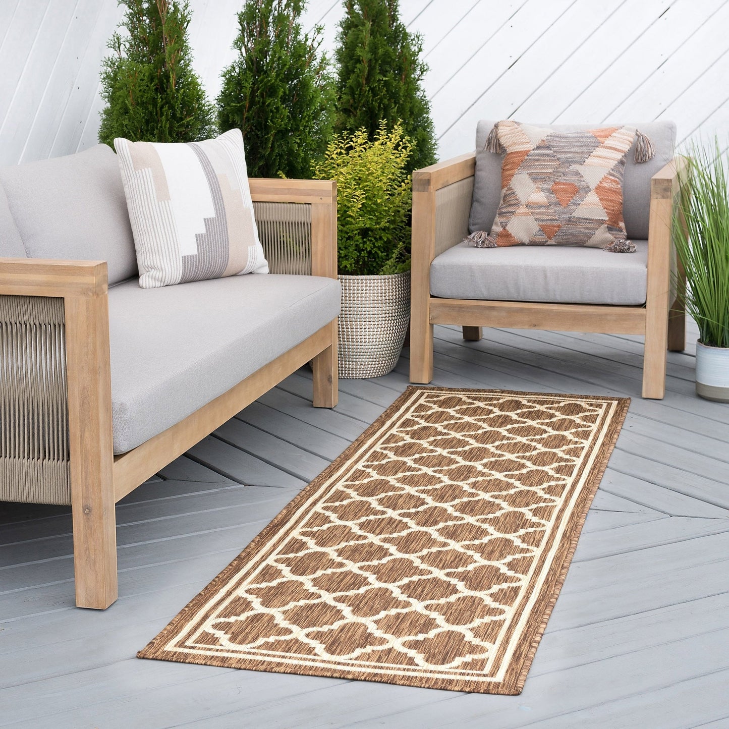 Tapis d'intérieur/extérieur Exo Coastal Geometric