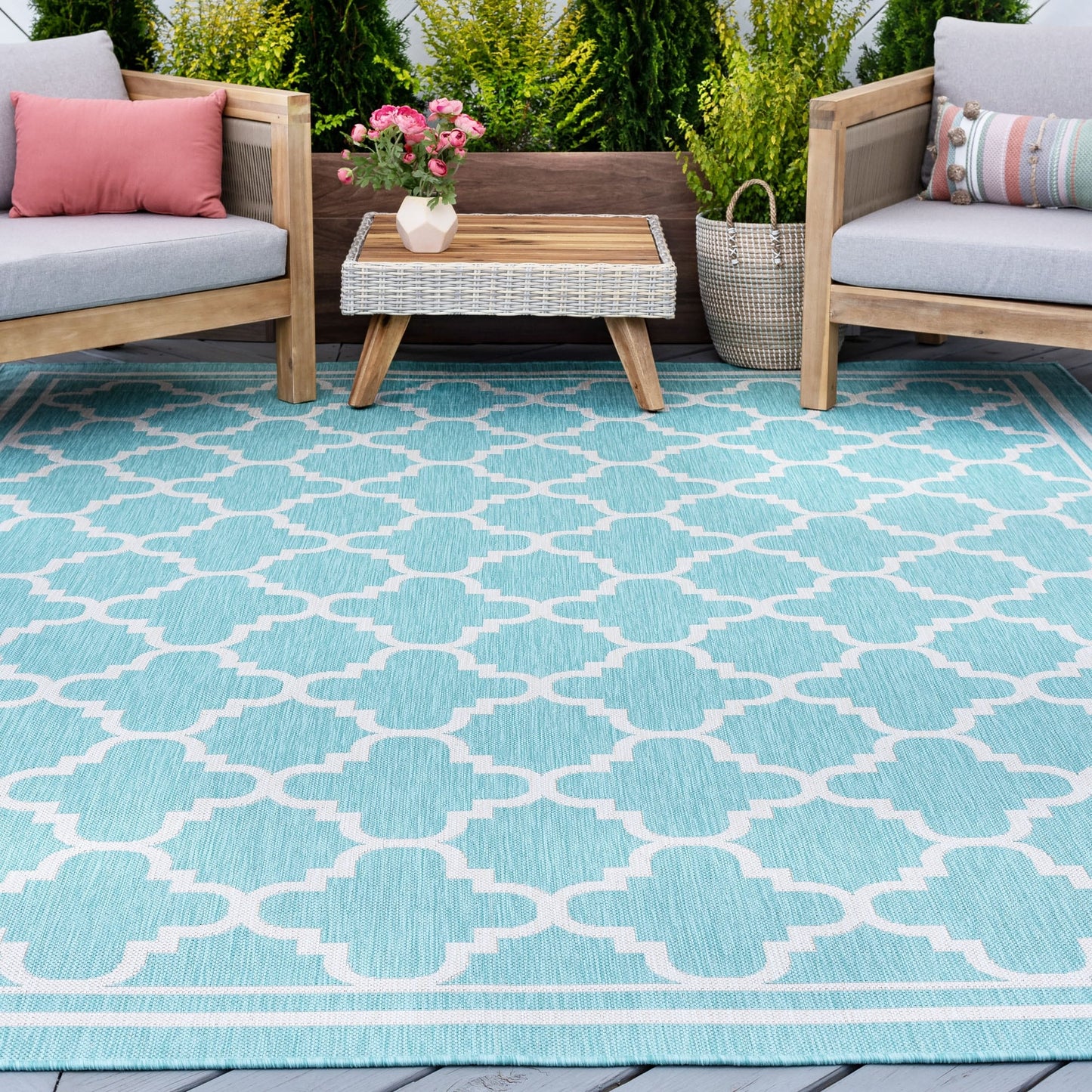 Tapis d'intérieur/extérieur Exo Coastal Geometric