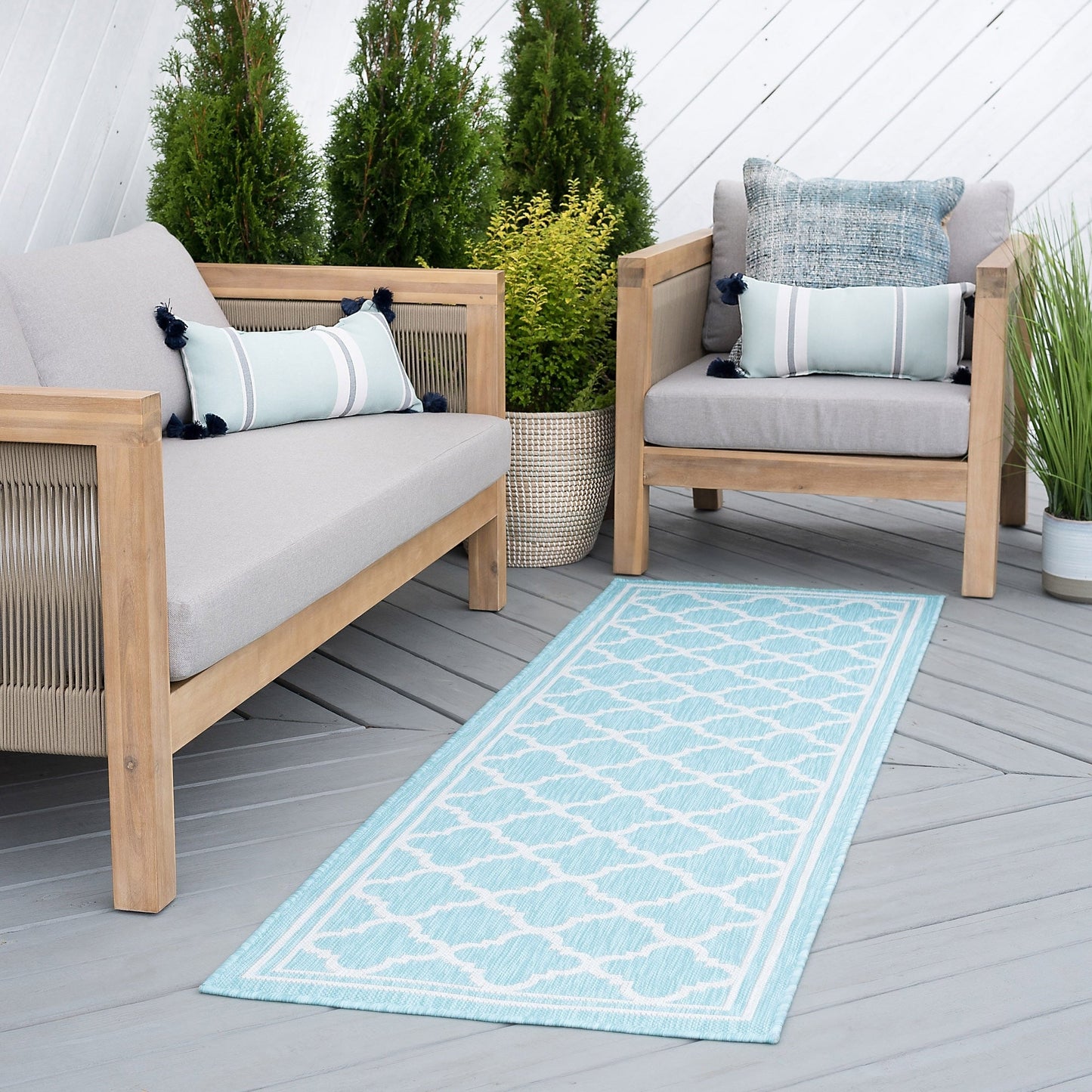 Tapis d'intérieur/extérieur Exo Coastal Geometric