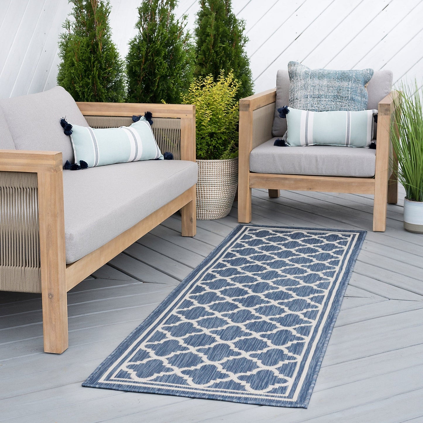 Tapis d'intérieur/extérieur Exo Coastal Geometric