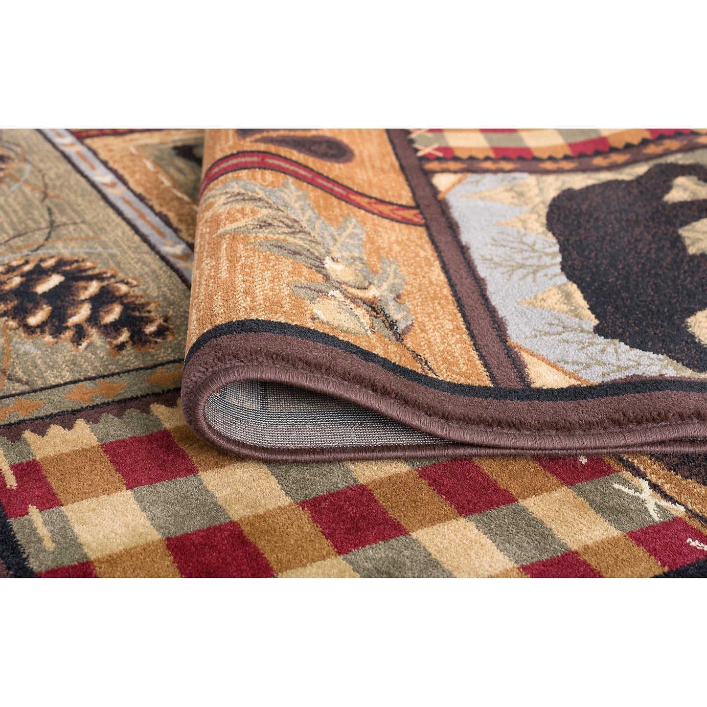 Tapis et descentes de lit - Tapis style chalet/ferme pour salon, chambre, salle à manger, cuisine - 60 x 90 cm / 90 x 240 cm / 150 x 210 cm / 240 x 300 cm / 270 x 360 cm / Rond