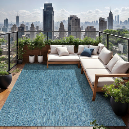 Tapis Aloha lavable uni pour intérieur/extérieur, terrasse, salon