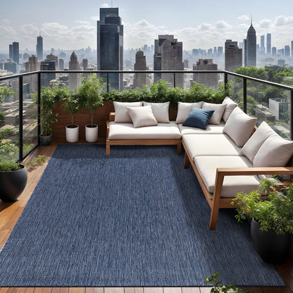 Tapis Aloha lavable uni pour intérieur/extérieur, terrasse, salon