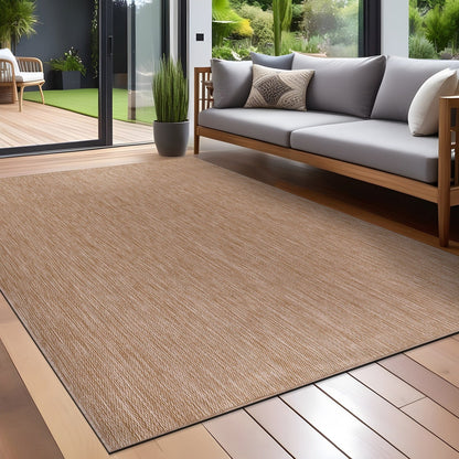 Tapis Aloha lavable uni pour intérieur/extérieur, terrasse, salon