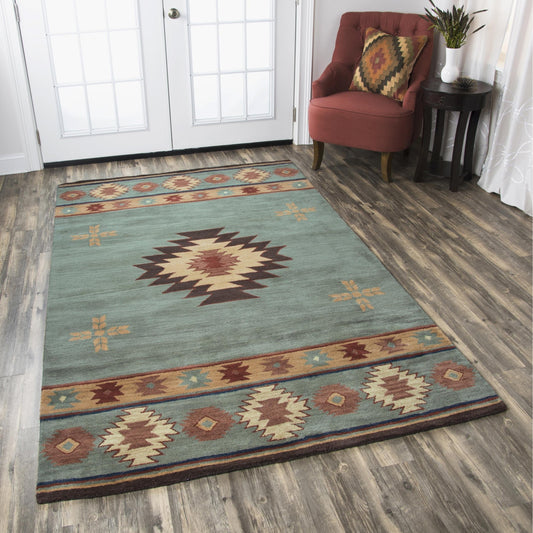 Tapis en laine touffeté à la main Alora Decor Ryder Southwestern