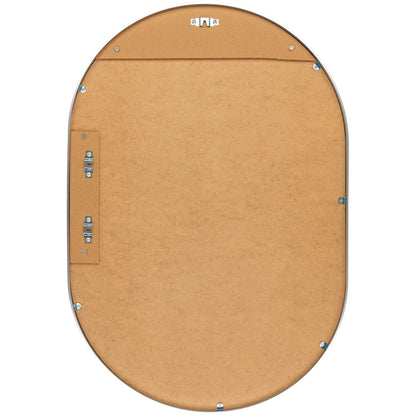 Miroir décoratif ovale en aluminium moderne Livabliss Aranya