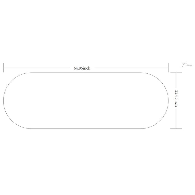 Miroir décoratif ovale en aluminium moderne Livabliss Aranya