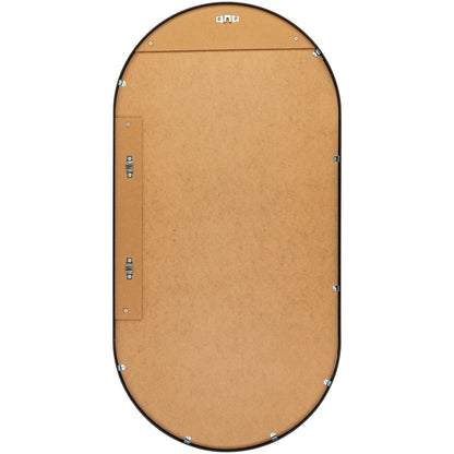 Miroir décoratif ovale en aluminium moderne Livabliss Aranya