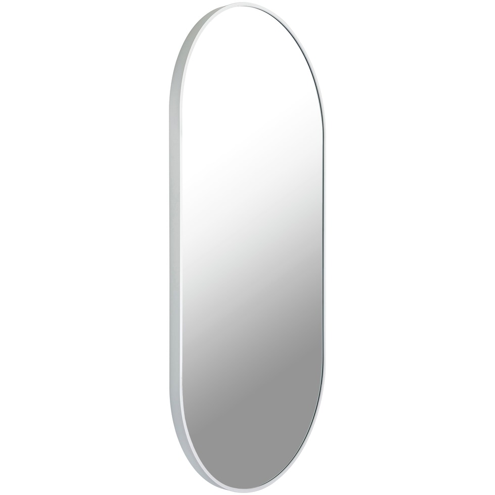 Miroir décoratif ovale en aluminium moderne Livabliss Aranya