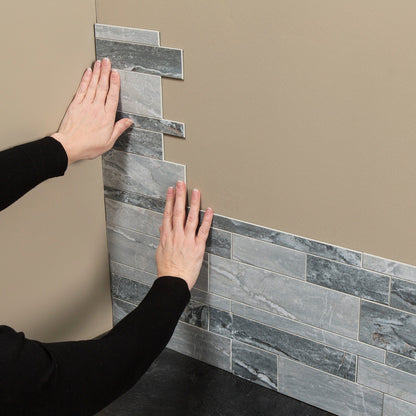 Carreaux muraux autocollants Aspect Collage