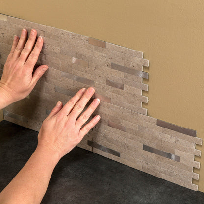 Carreaux muraux autocollants Aspect Collage