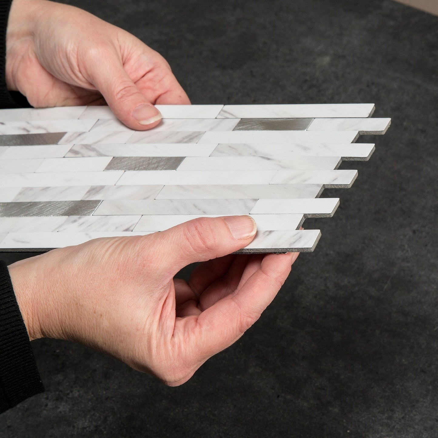 Carreaux muraux autocollants Aspect Collage