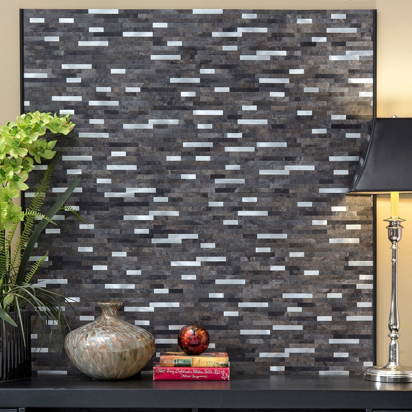 Carreaux muraux autocollants Aspect Collage