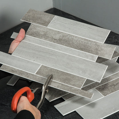 Carreaux muraux autocollants Aspect Collage