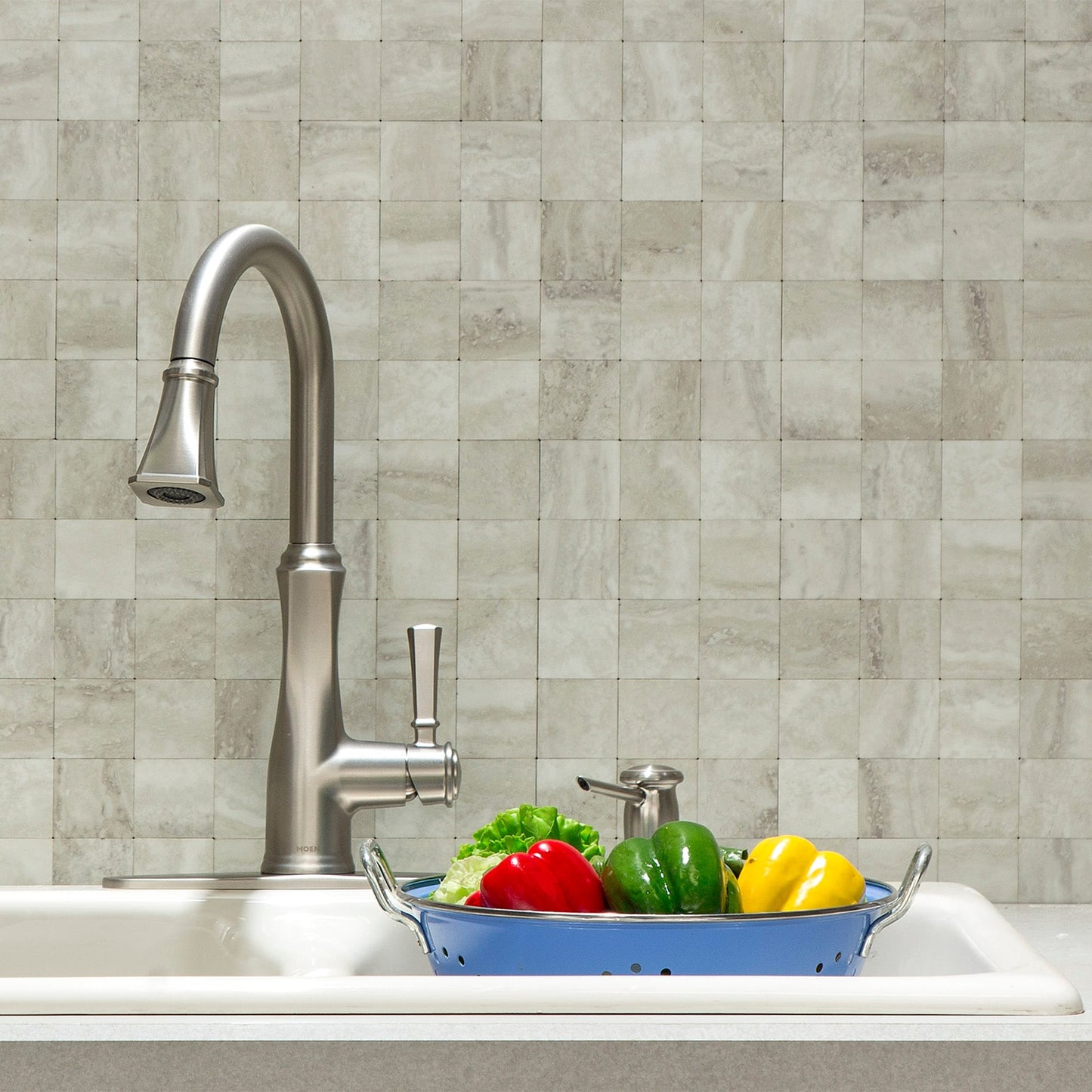 Carreaux muraux autocollants Aspect Collage