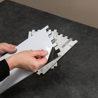 Carreaux muraux autocollants Aspect Collage