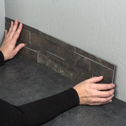 Carrelage de crédence de cuisine en pierre adhésive Aspect, à décoller et à coller