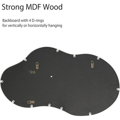 Miroir mural asymétrique ondulé de style antique