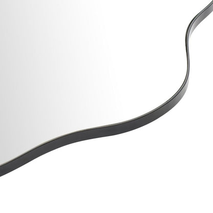 Miroir mural asymétrique ondulé de style antique