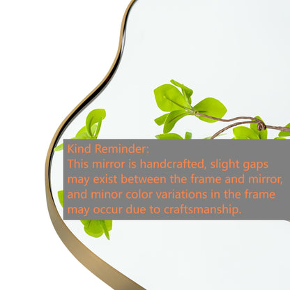 Miroir mural asymétrique ondulé de style antique