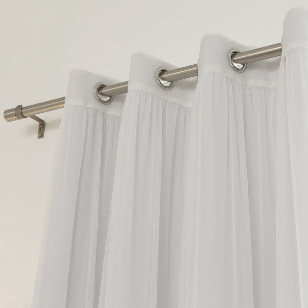 Ensemble de 4 panneaux de rideaux occultants transparents Aurora Home Mix and Match