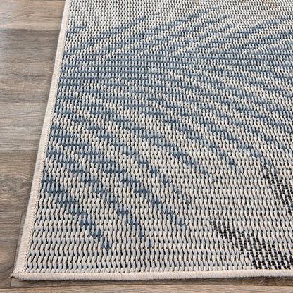 Tapis d'intérieur/extérieur à motif de feuilles de palmier des Bahamas