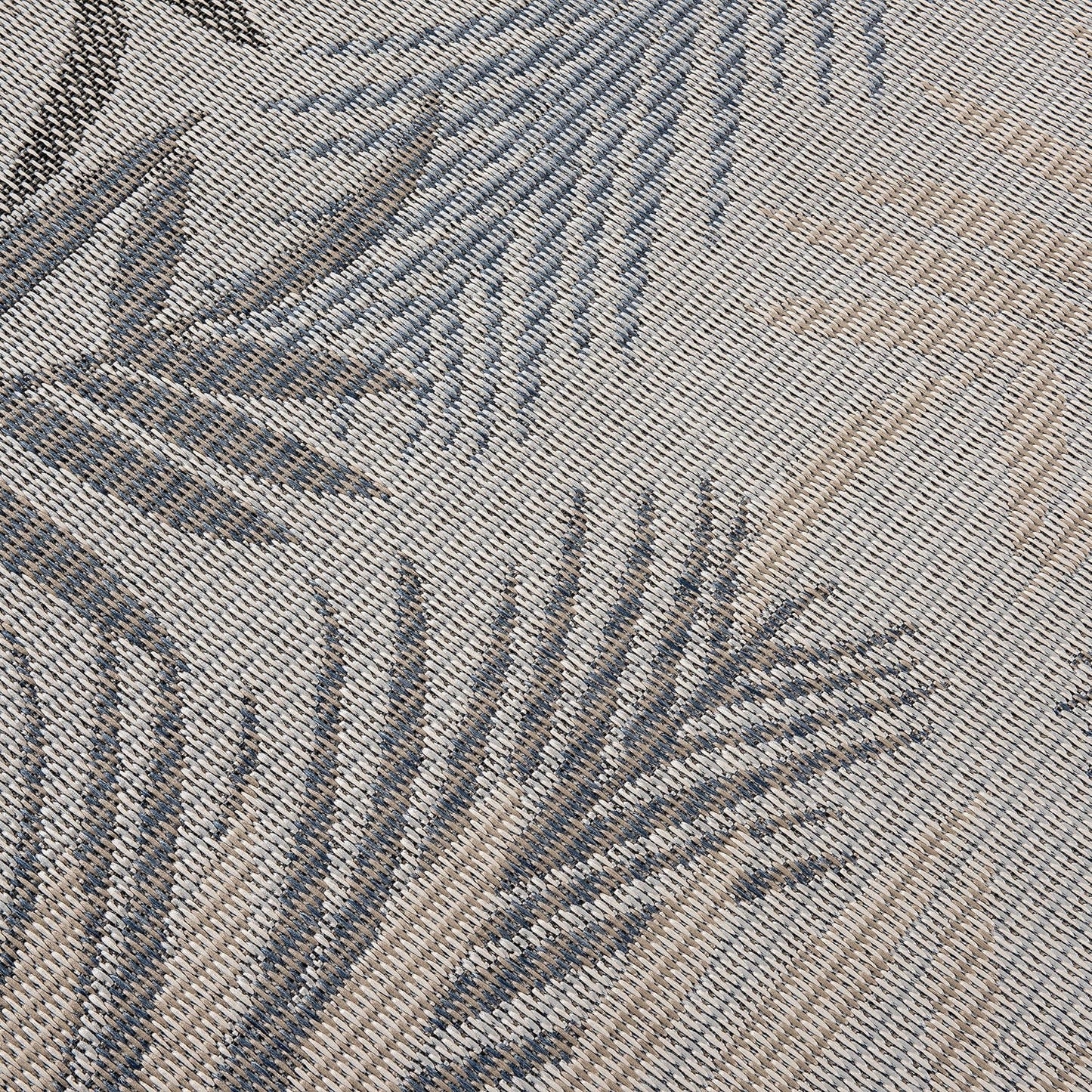Tapis d'intérieur/extérieur à motif de feuilles de palmier des Bahamas