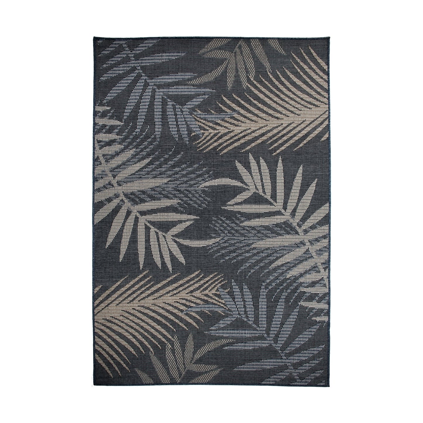 Tapis d'intérieur/extérieur à motif de feuilles de palmier des Bahamas