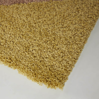 Tapis à poils longs Merrill style moderne du milieu du siècle, color block