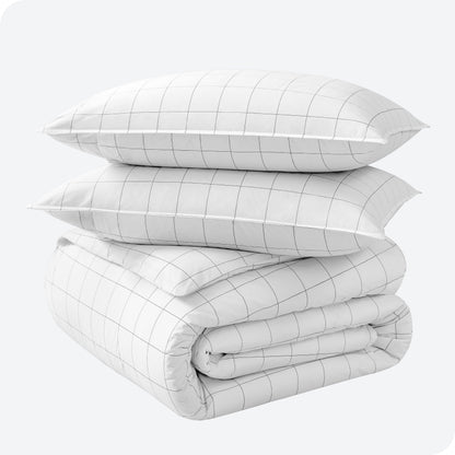Parure de lit Bare Home en percale de coton biologique